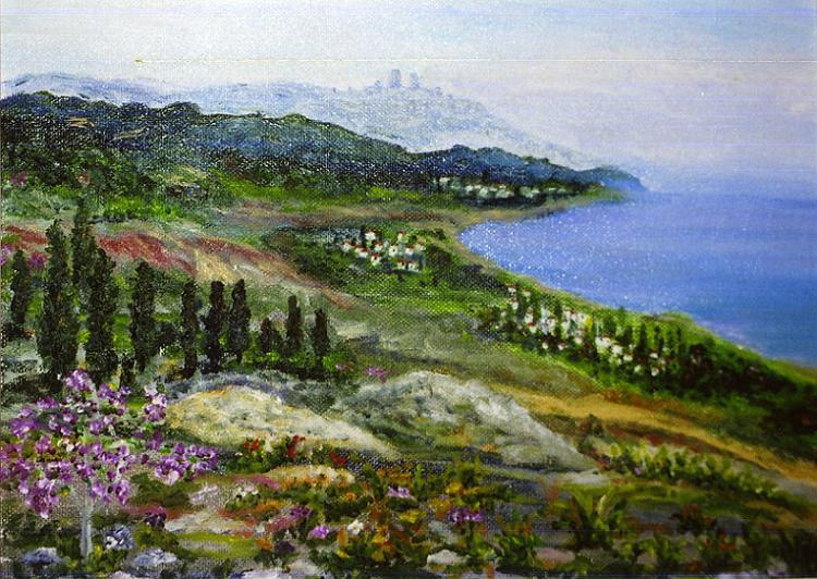Рита Аркадьевна Бекман. Вид на Средиземное море с Галилейских гор