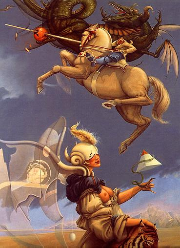 Michael Parkes. Battle