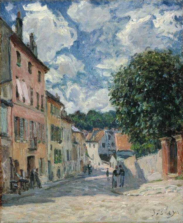 Alfred Sisley. Street in Moret-sur-Loing