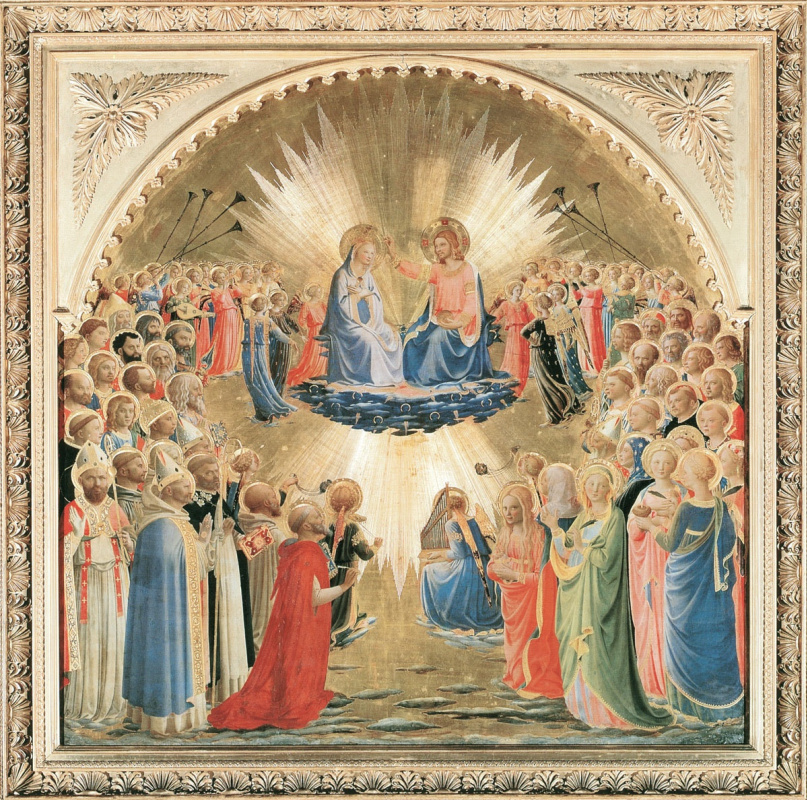 Fra Beato Angelico. Altar of the Coronation of the Virgin Mary