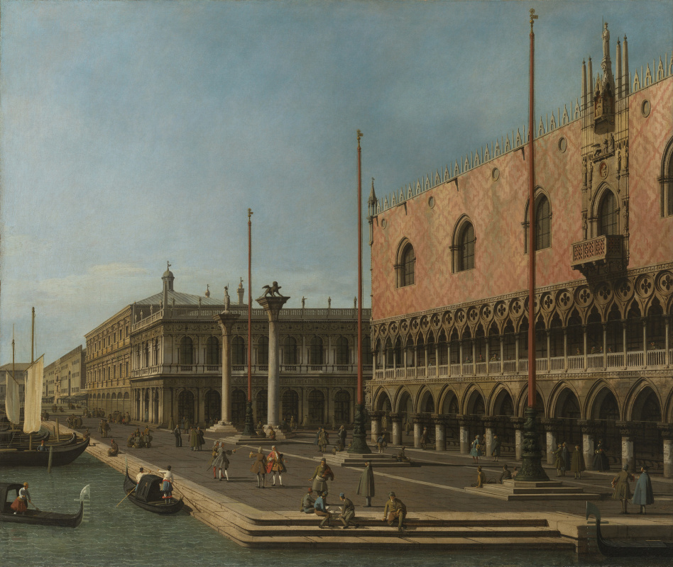 Giovanni Antonio Canal (Canaletto). View of the mall and the Doge's Palace