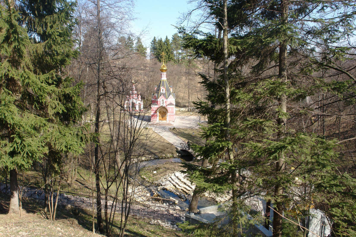 The iconostasis in the Chapel of David of Serpukhov in the village Talezh