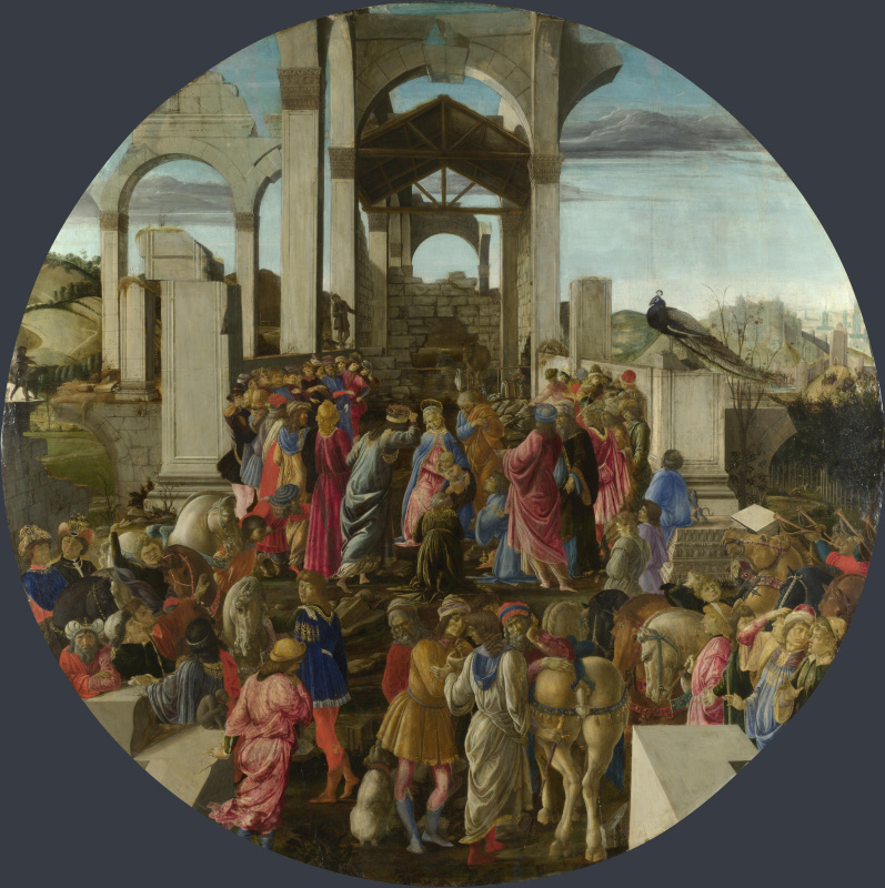 Sandro Botticelli. The adoration of the Magi