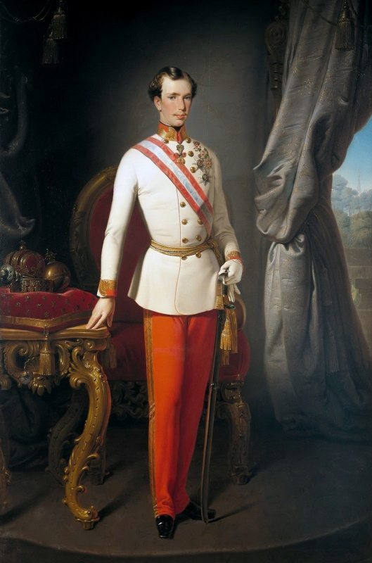 Francesco Hayez. Portrait of Franz Joseph I, Emperor of Austria, 1840s