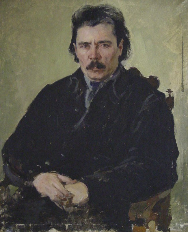 Portrait of the writer G. Ibragimov