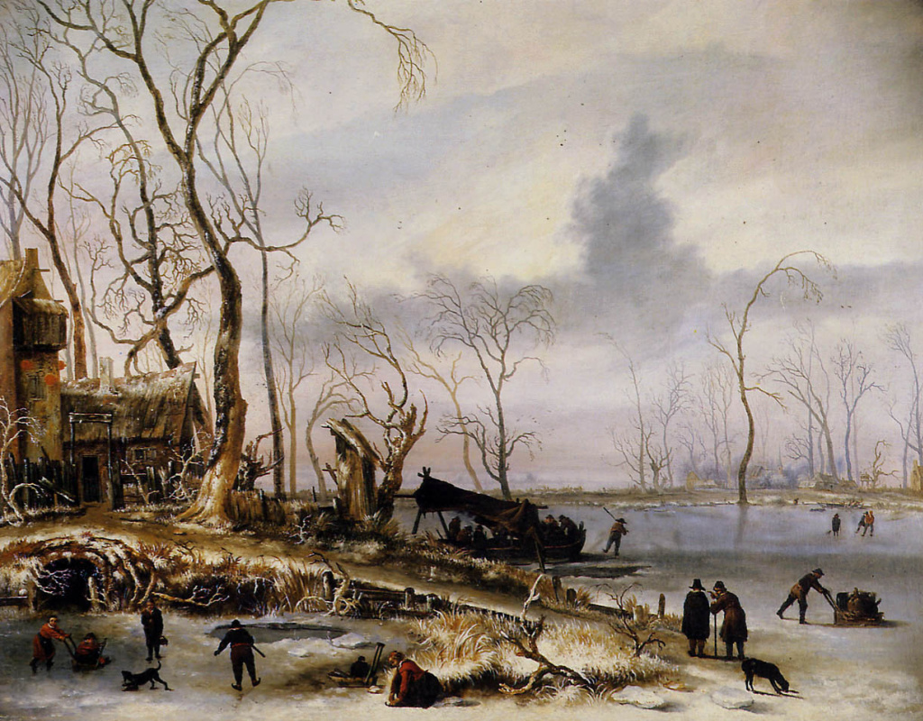 Jan van Kessel Elder. Winter landscape