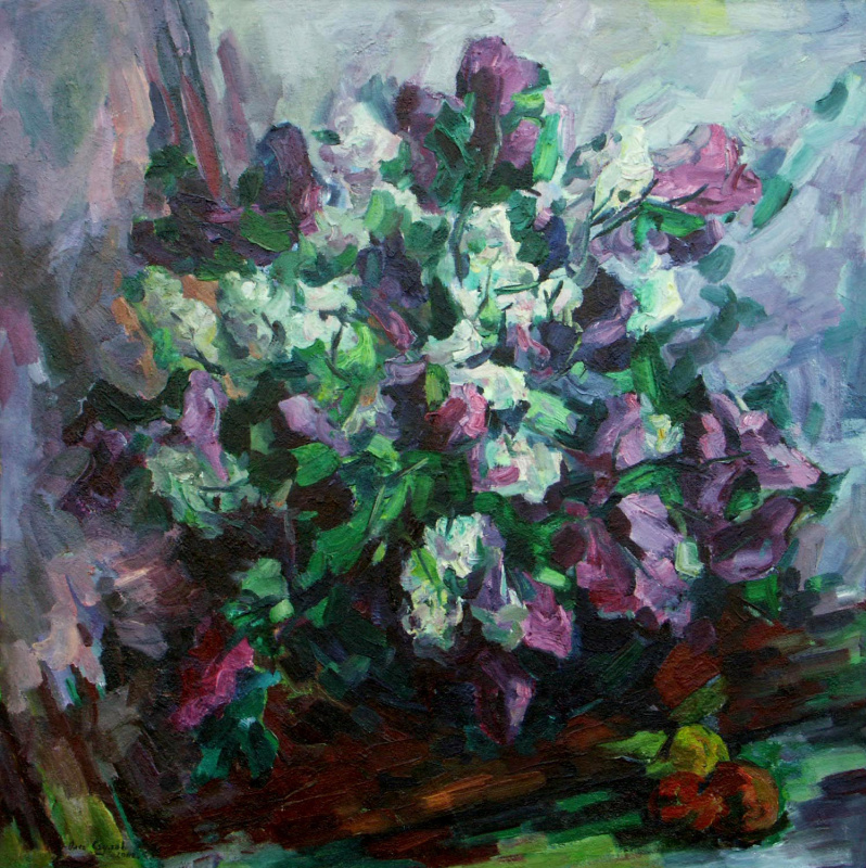 Oleg Saulov. A bouquet of lilac