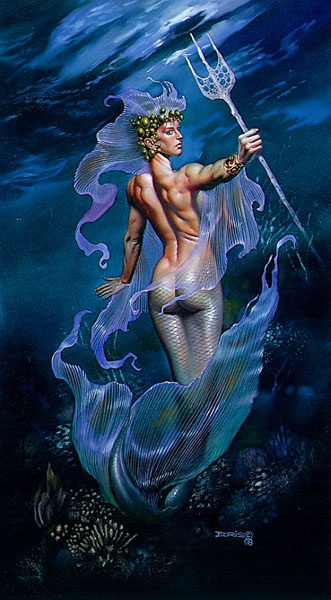 Boris Vallejo (Valeggio). The mistress of the ocean