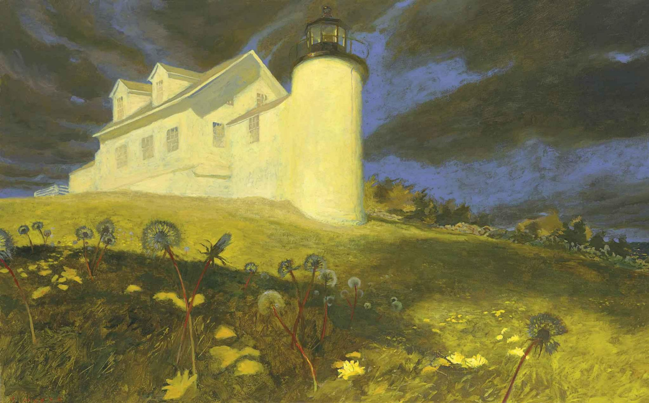 Jamie Wyeth. Dandelions at the lighthouse