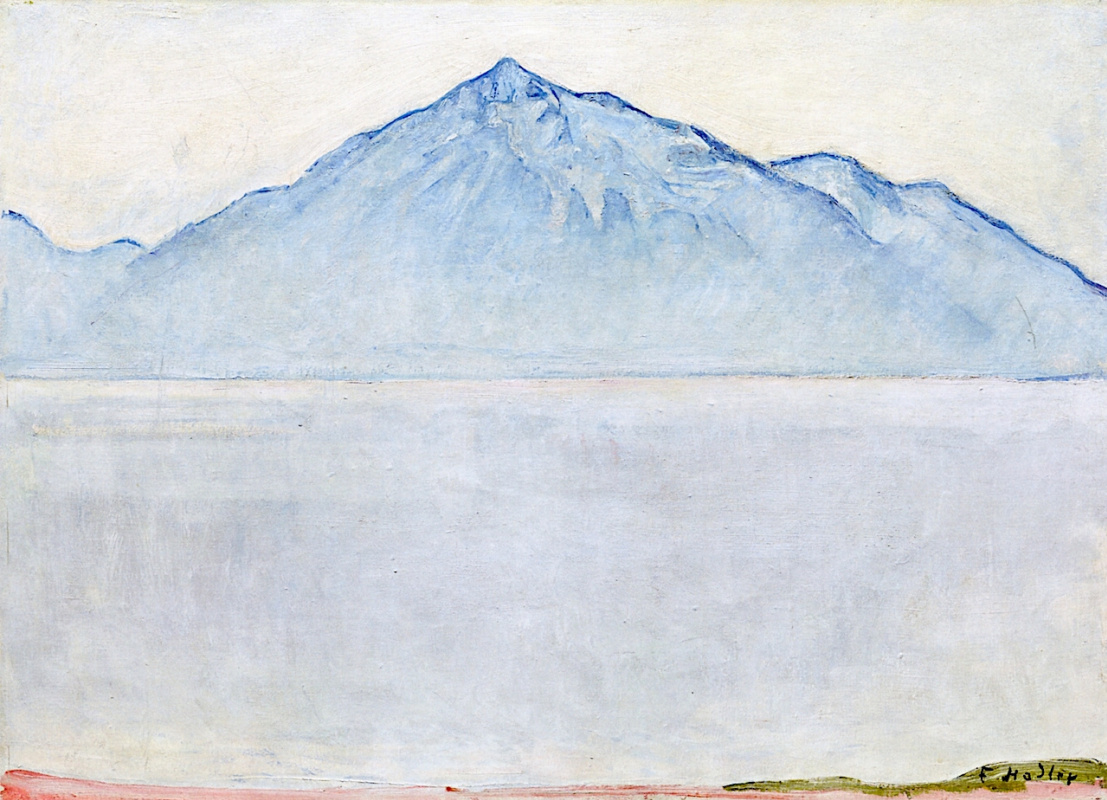 Ferdinand Hodler. Lake Thun and mount Niesen