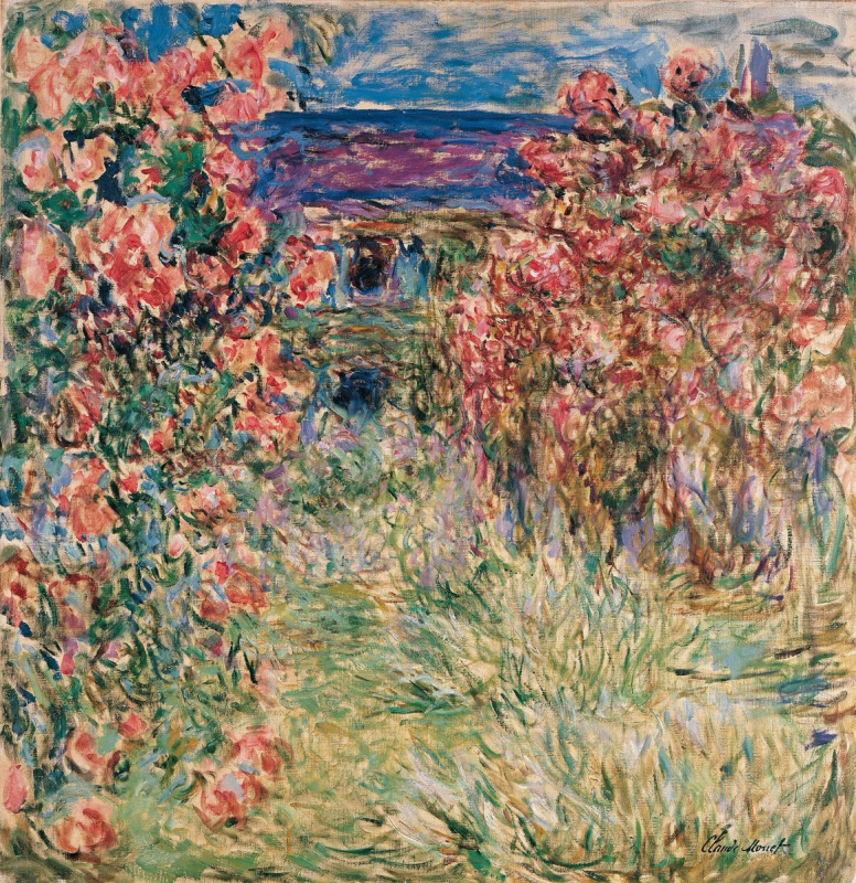 Claude Monet. The house among the roses