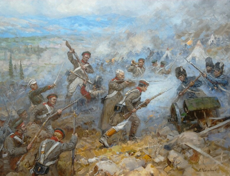 Aleksandr Chagadaev. Inkerman battle. Crimean War