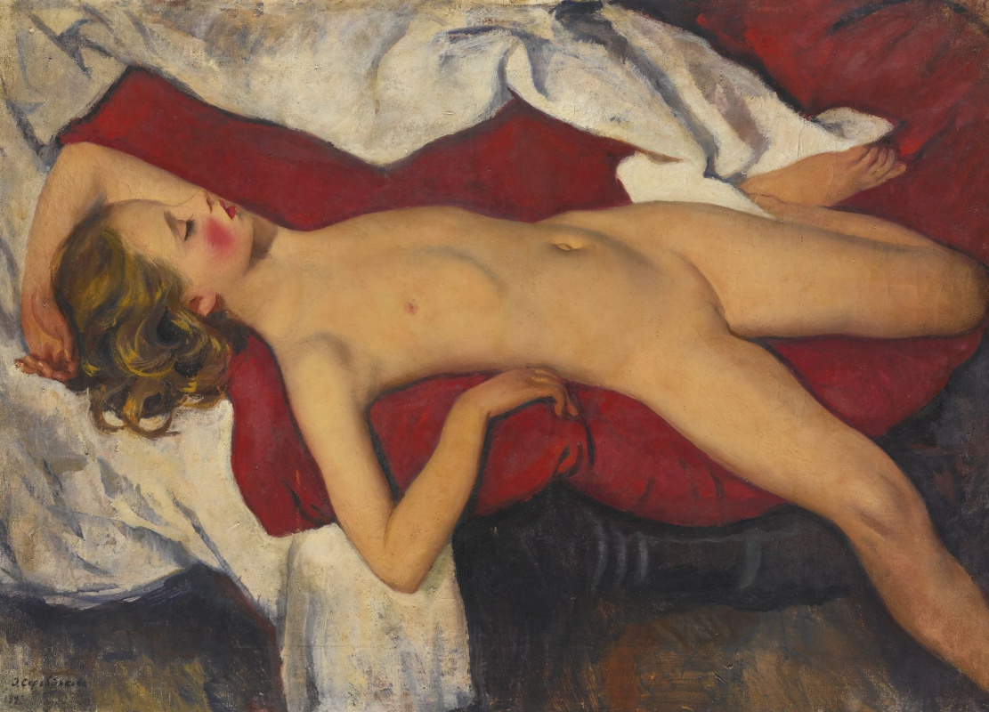 Zinaida Serebryakova. Niña dormida