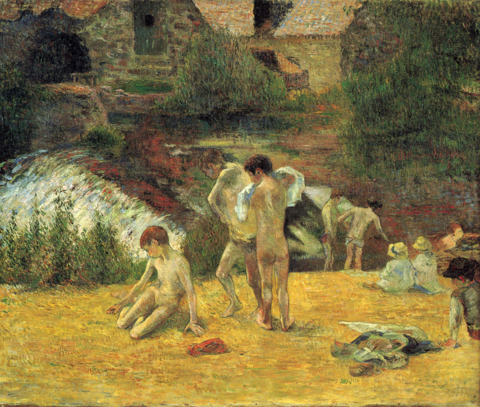 Paul Gauguin. Bathers at the mill Bois d'amour, Pont-Aven