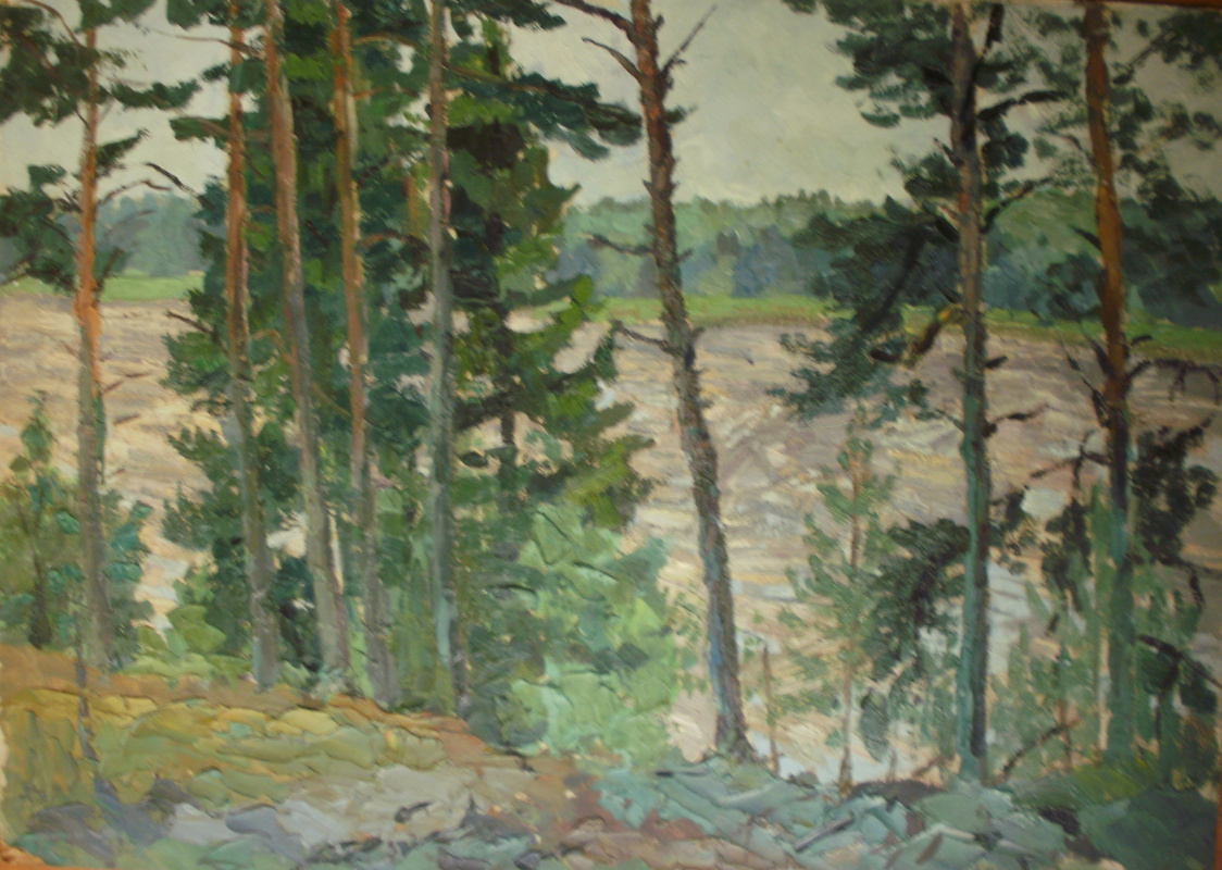 Nina Vasilievna Sedova. Pines on a cliff