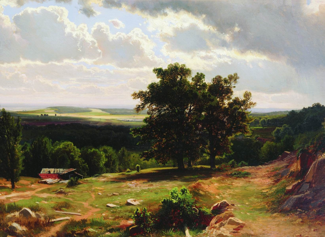 Ivan Ivanovich Shishkin. View near Dusseldorf. A smaller version of the same picture