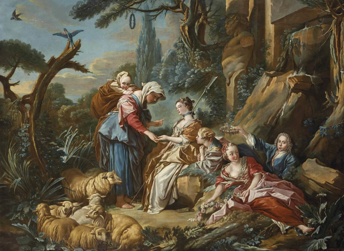 Francois Boucher. Fortune teller-adventurer