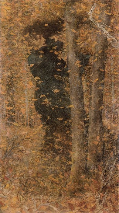 Lucien Lévy-Dhurmer. Forest in autumn