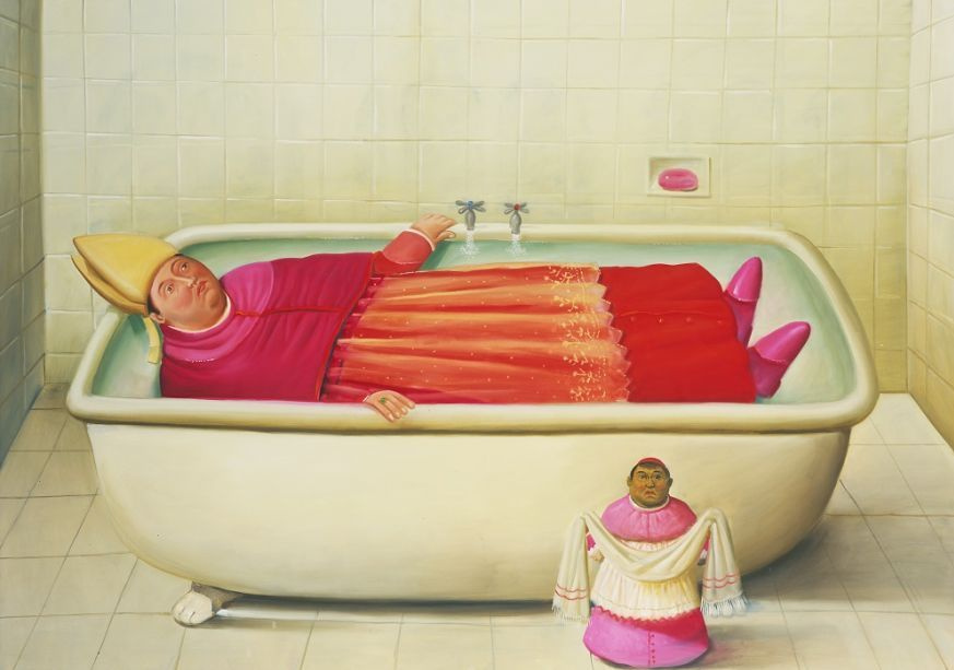 Fernando Botero. Vatican bathroom