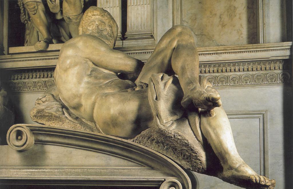 Michelangelo Buonarroti. Tomb Of Giuliano De ' Medici. Day.