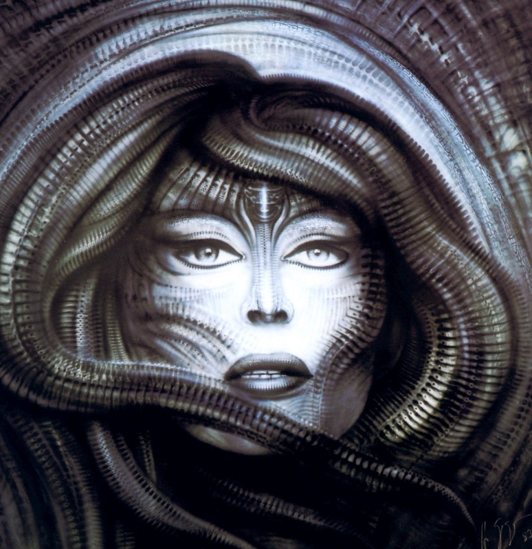 Hans Rudolph Giger. Portrait of barbara