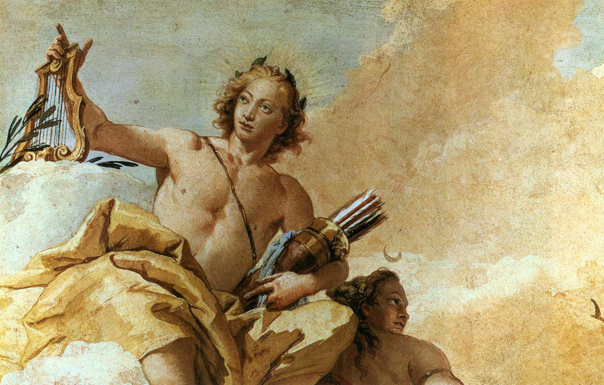 Giovanni Battista Tiepolo. Apollo and Diana. Fragment