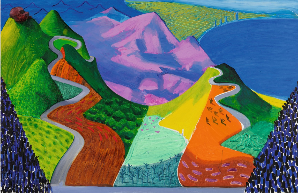 David Hockney. Pacific Coast Highway and Santa Monica