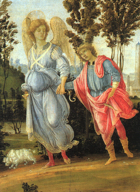 Filippino Lippi. Tobias and the angel