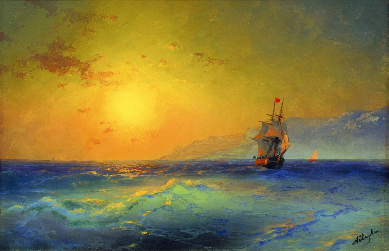 Ivan Aivazovsky. At the Crimean coast