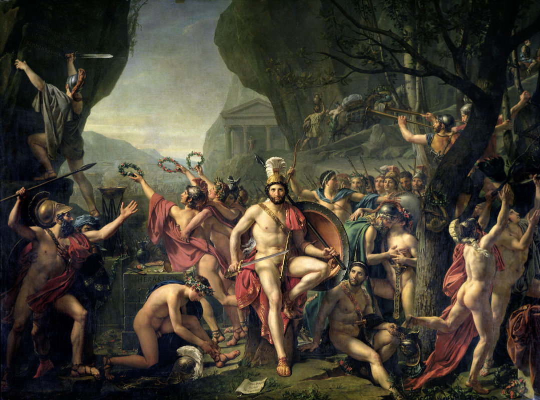 Jacques-Louis David. Leonid at Thermopylae