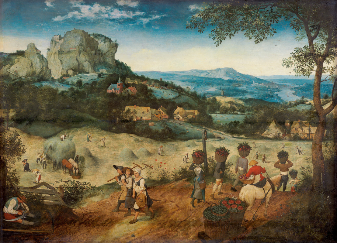 Pieter Bruegel The Elder. Haymaking. The cycle "Seasons", early summer