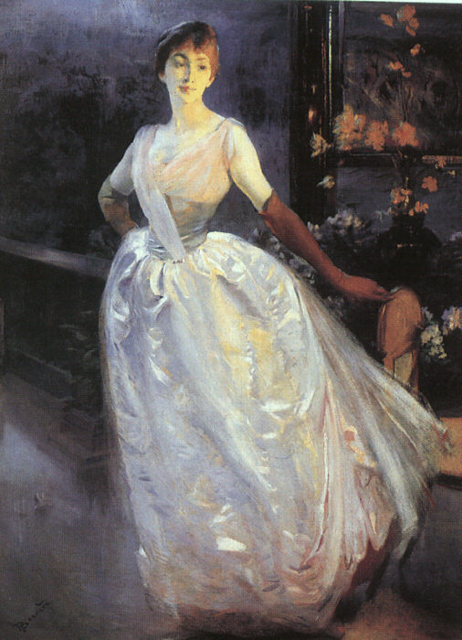 Paul Albert Benar. Lady in white