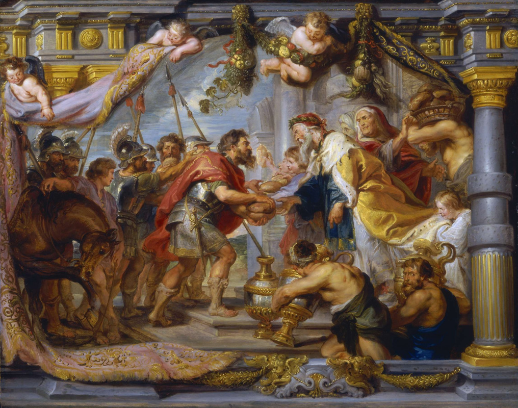 Peter Paul Rubens. The meeting of Abraham and Melchizedek