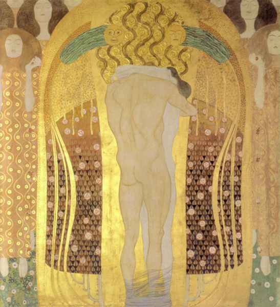 Gustav Klimt. Beethoven Frieze: Ode to joy. Spark of God (fragment)