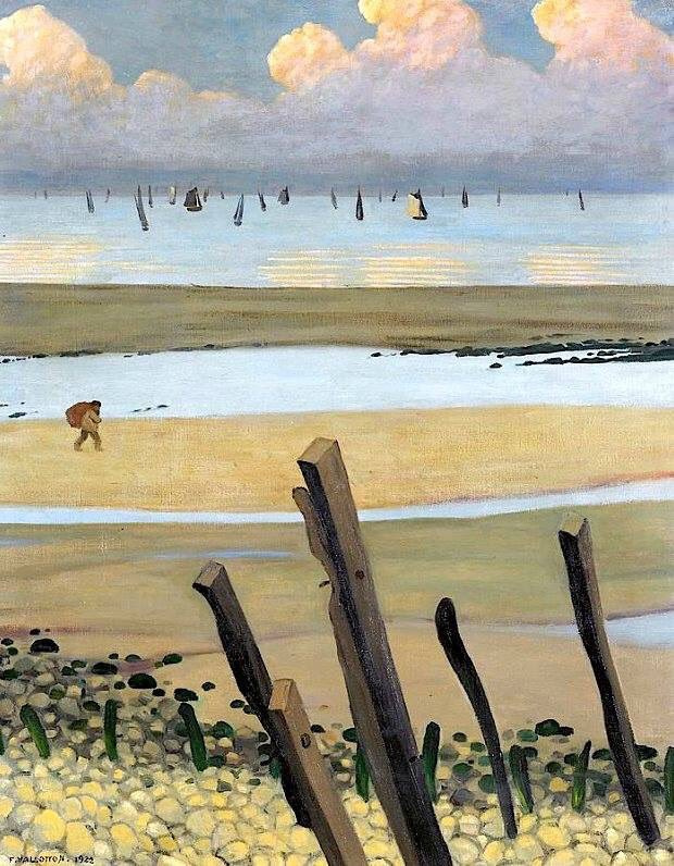 Felix Vallotton. Low tide at Villerville