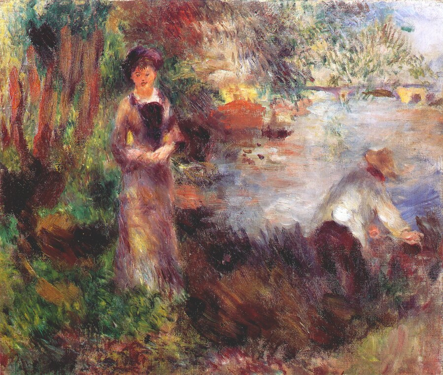 Pierre-Auguste Renoir. On the banks of the Seine at Argenteuil