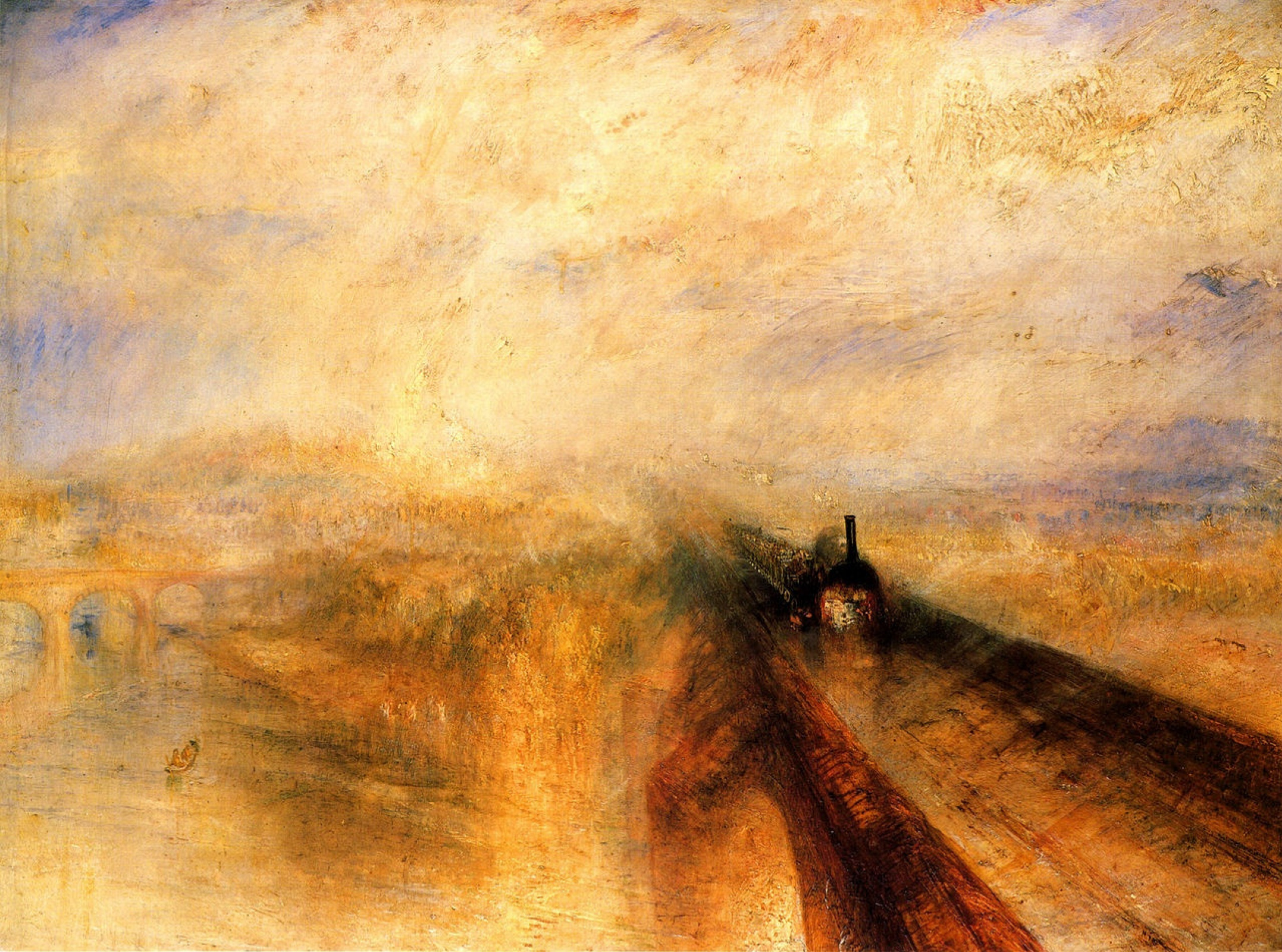 抽象画 S6号 Buy a digital copy: Joseph Mallord William Turner - 雨，蒸汽和速度