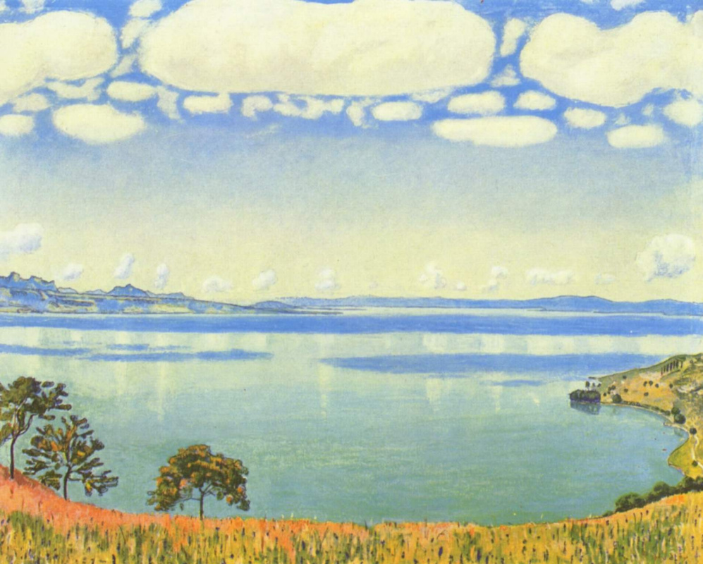 Ferdinand Hodler. View of lake Geneva with Sabre