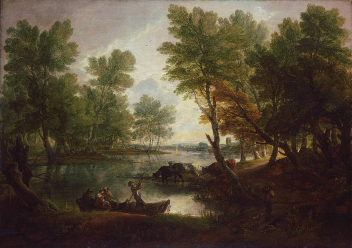 Thomas Gainsborough. Landscape near king's Bromley, on Trent, Staffordshire