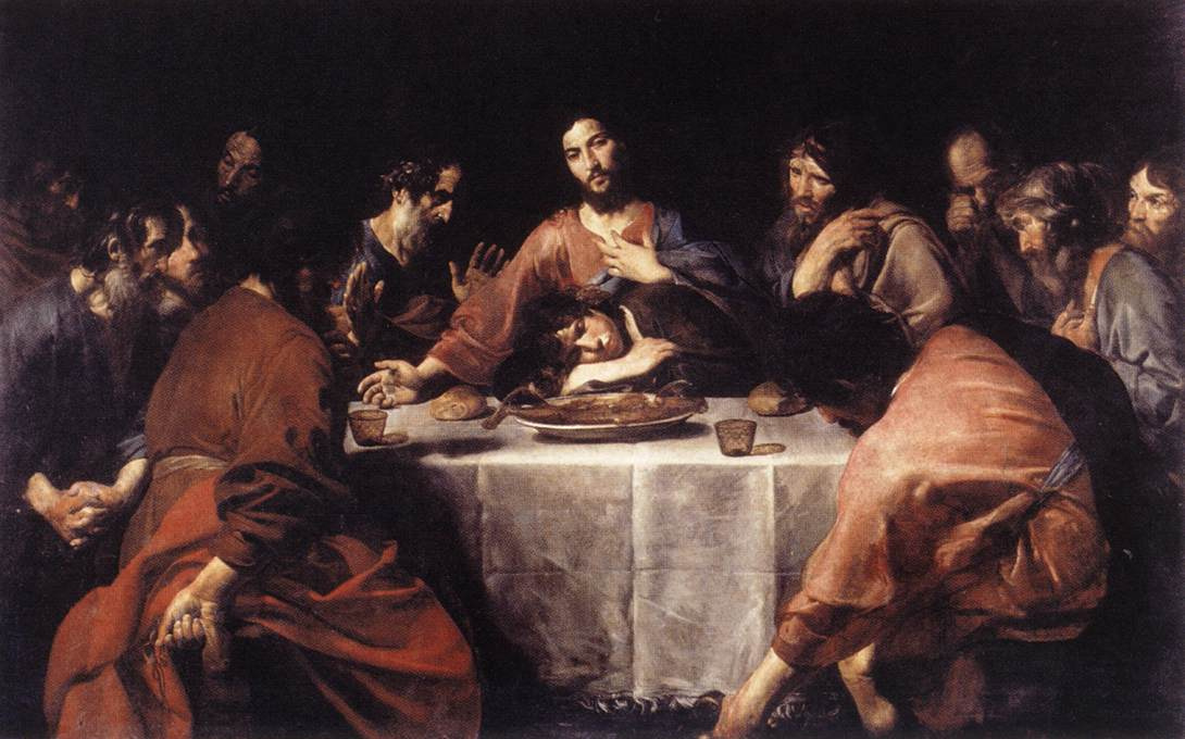 Valentine de Boulogne. The last supper