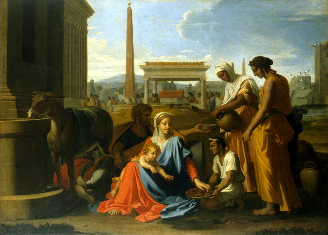 Nicolas Poussin. The Holy Family in Egypt