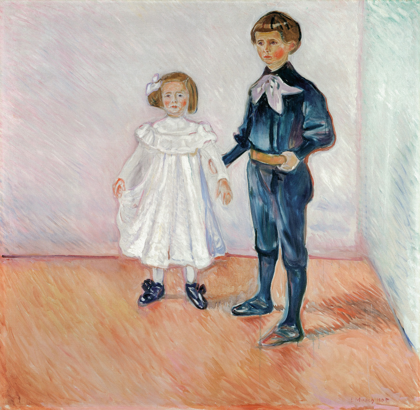 Edward Munch. Portrait of children (Erdmute and Hans-Herbert esche)