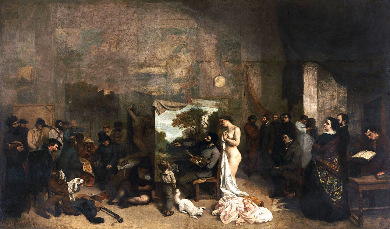 Gustave Courbet. The artist's Studio