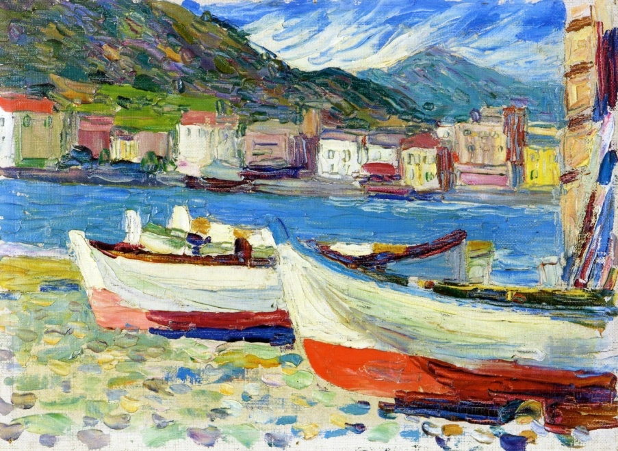 Wassily Kandinsky. Boats. Rapallo