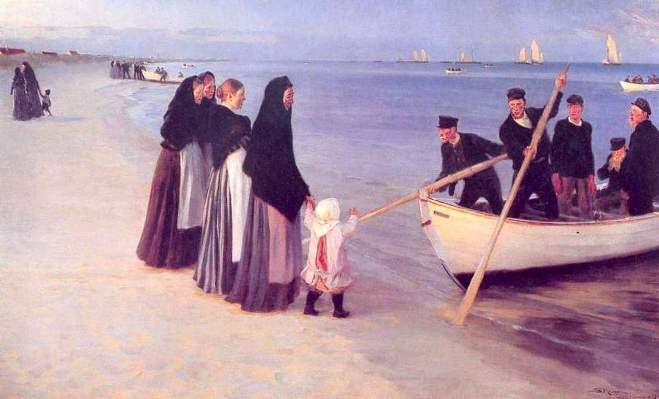 Peder Severin Krøyer. The fishermen in Skagen