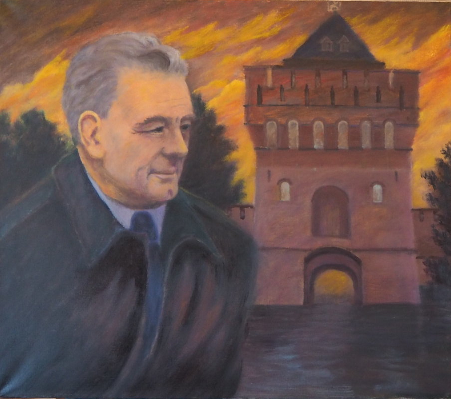 Alexander Fedorovich Vazhnev. "PORTRAIT OF VA KARPOCHEV."
