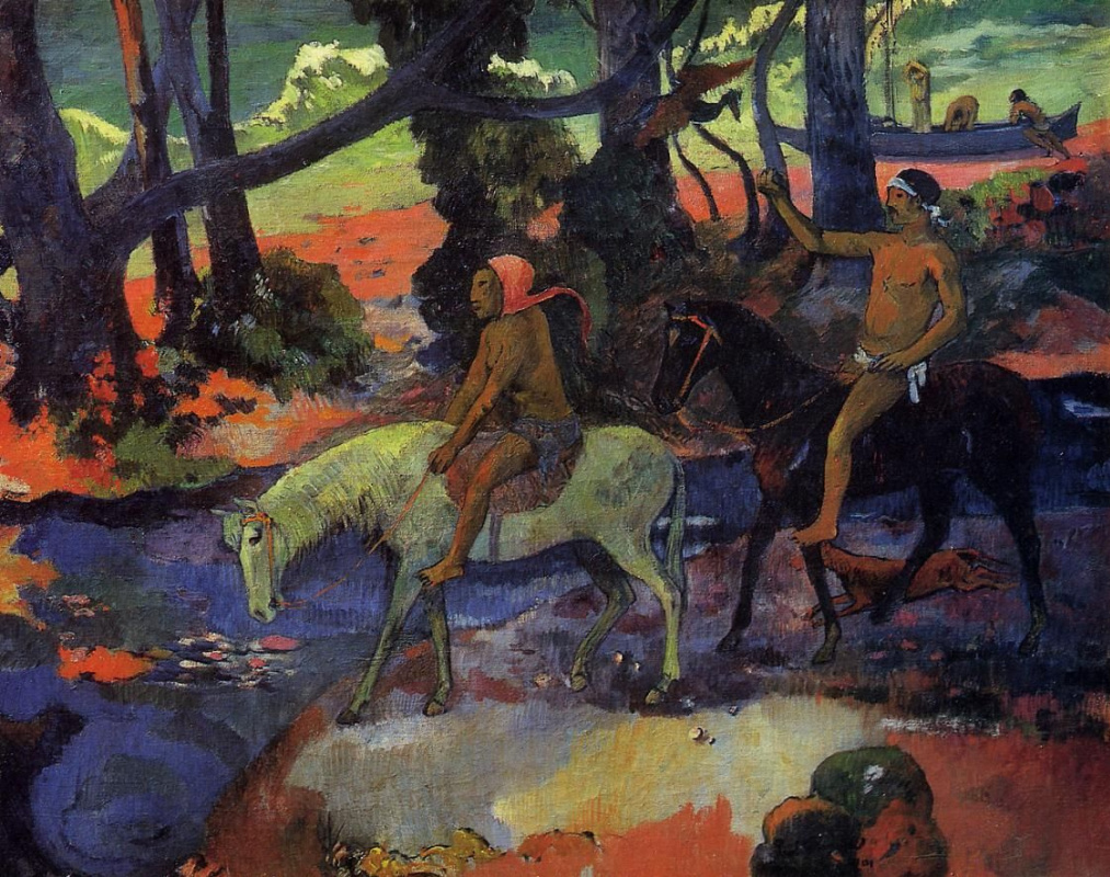 Paul Gauguin. The Ford. The Flight