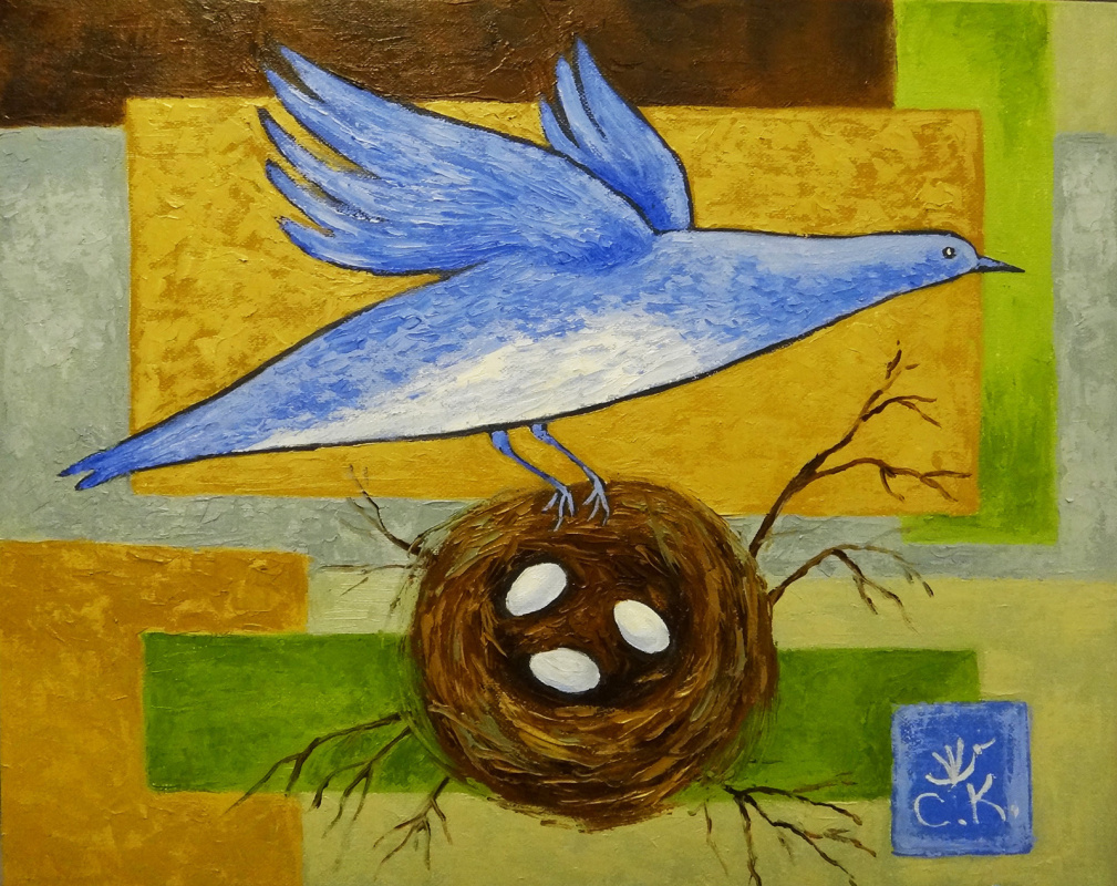 Svetlana Konstantinova. Bluebird nest