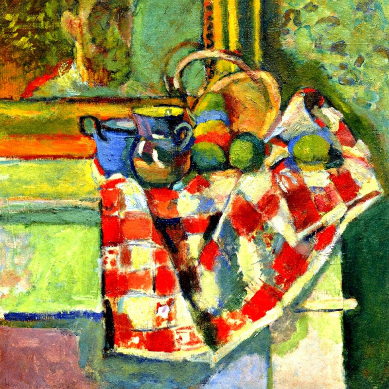 Henri Matisse. Still Life with a Checked Tablecloth