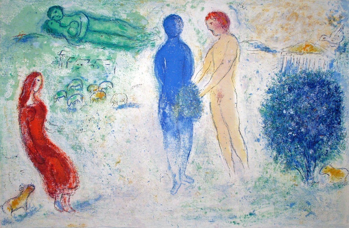Marc Chagall. Court Chloe. From the series "Daphnis and Chloe"